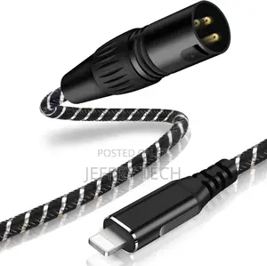 Lightning to XLR Male Output Audio Cable 10ft,I Phone to XLR Audio St