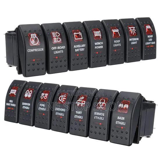 Rocker Switches With Builtin Output Circuit,Overload Reverse Protectio
