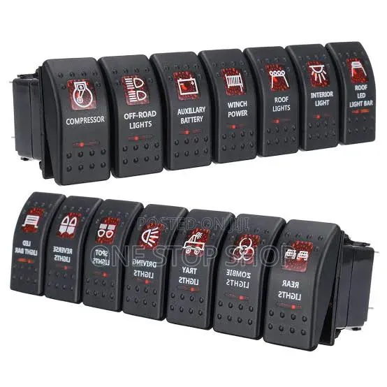 Rocker Switches With Builtin Output Circuit,Overload Reverse Protectio