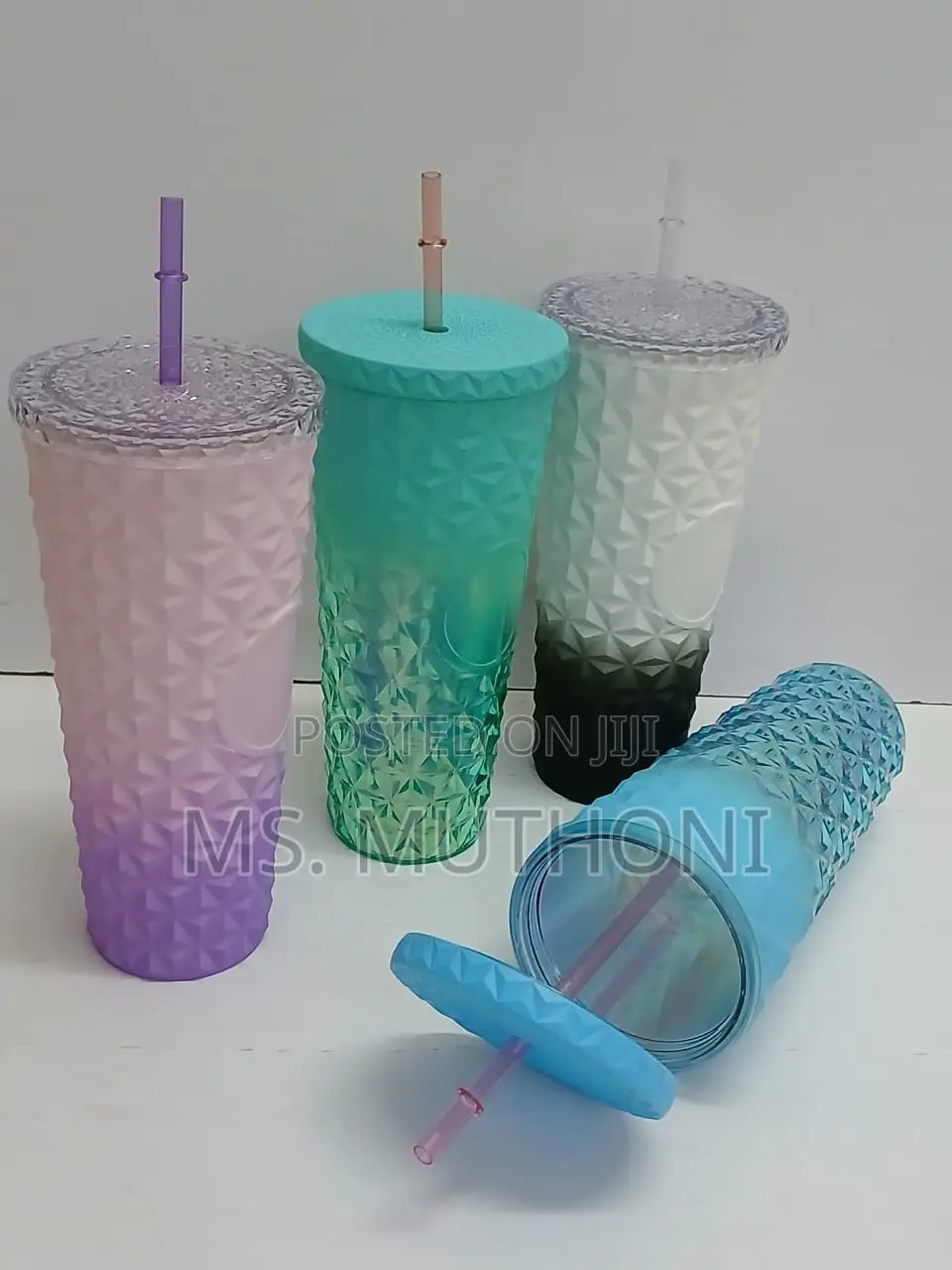 Studded Double-Walled Acrylic Water / Juice Tumblers