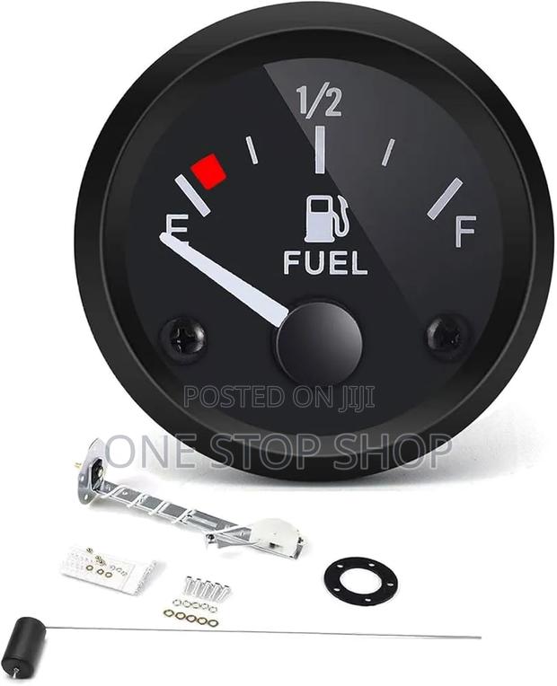 12v Fuel Level Gauge With White Led Lighting