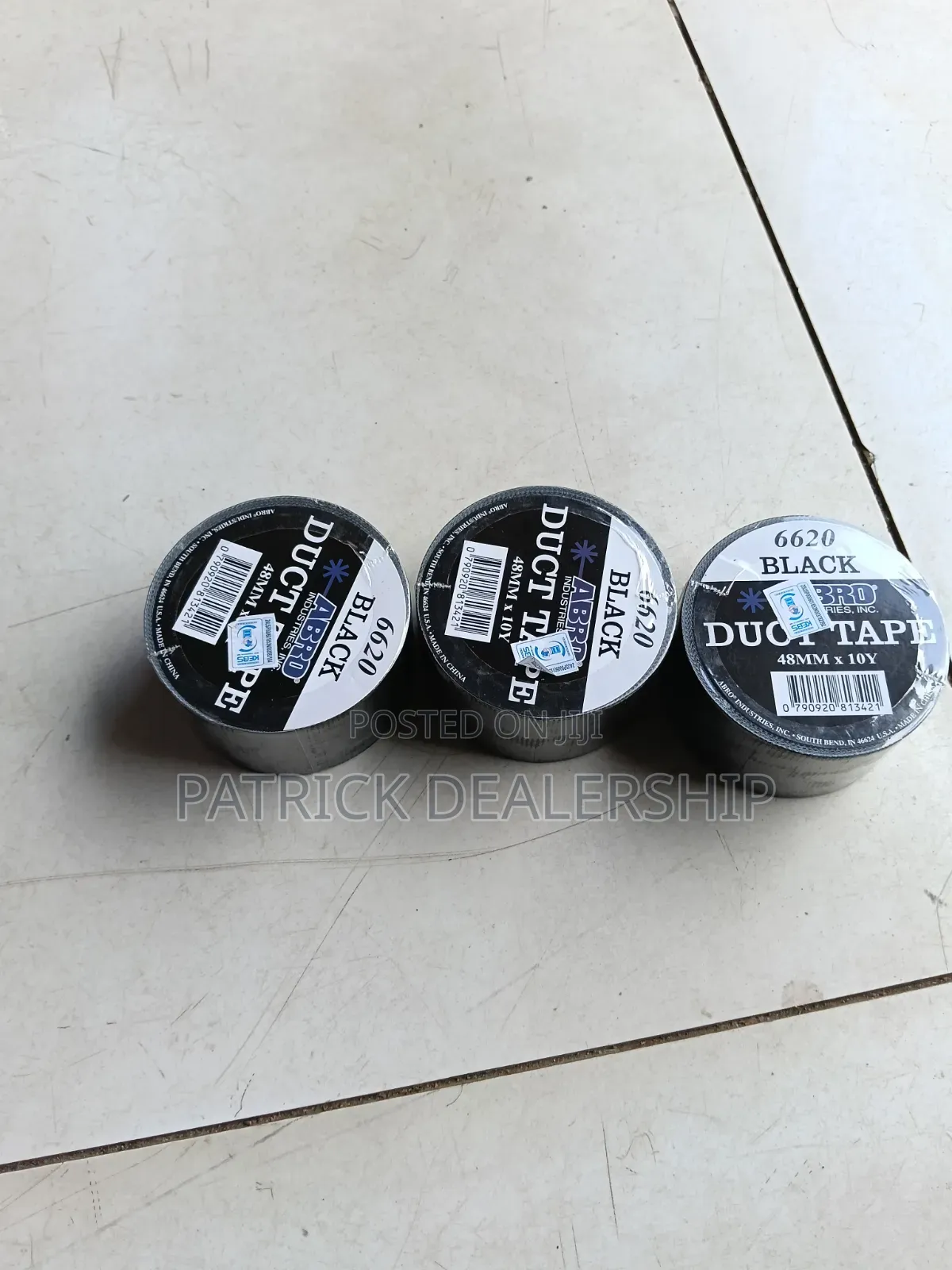 Black Abro Duct Tape