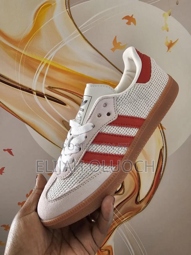 Adidas Samba Og Crystal White Preloved Red. 
Quality