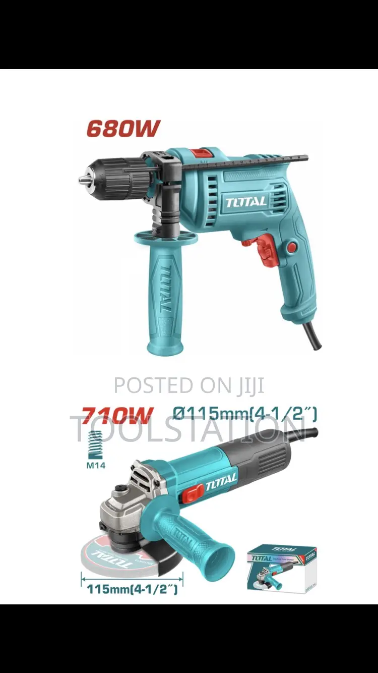 Impact Drill 680w + Angle Grinder 710w Crazy Offer LTD Stock