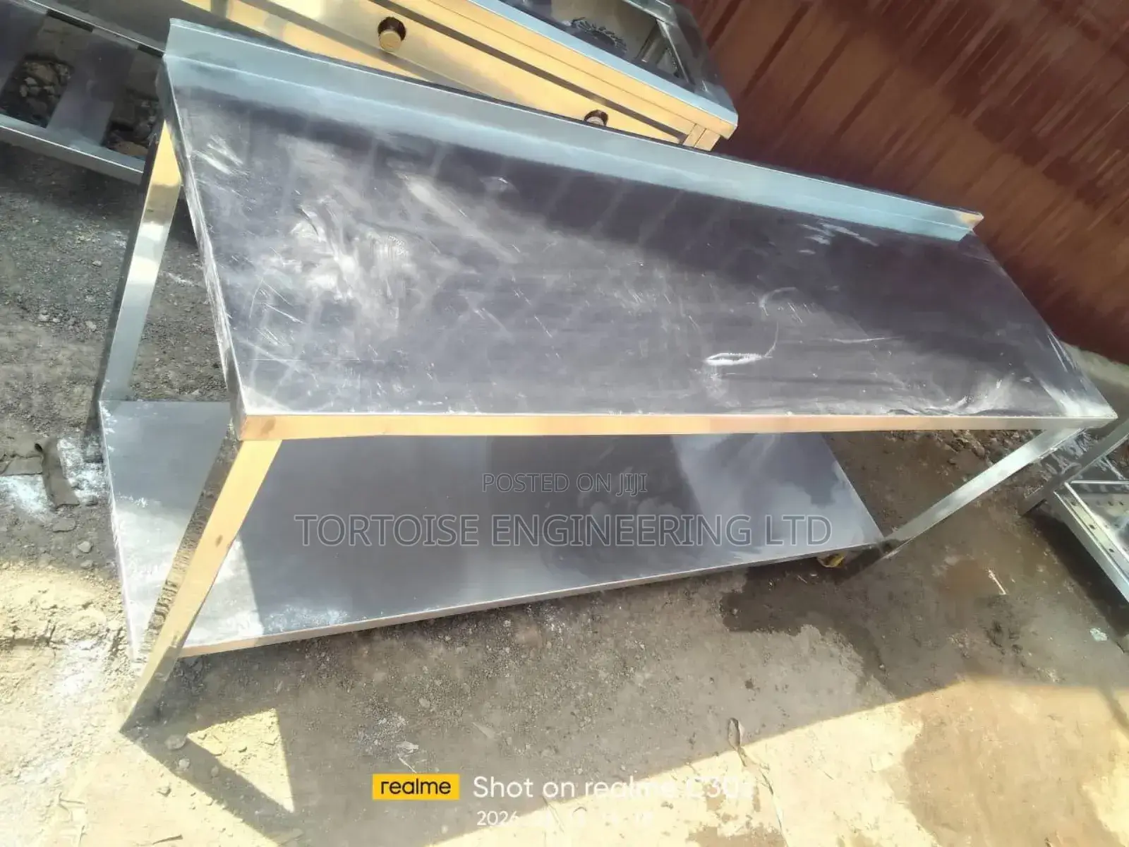 Stainless Steel Kitchen Table Top Measuring 1500mm by 550mm