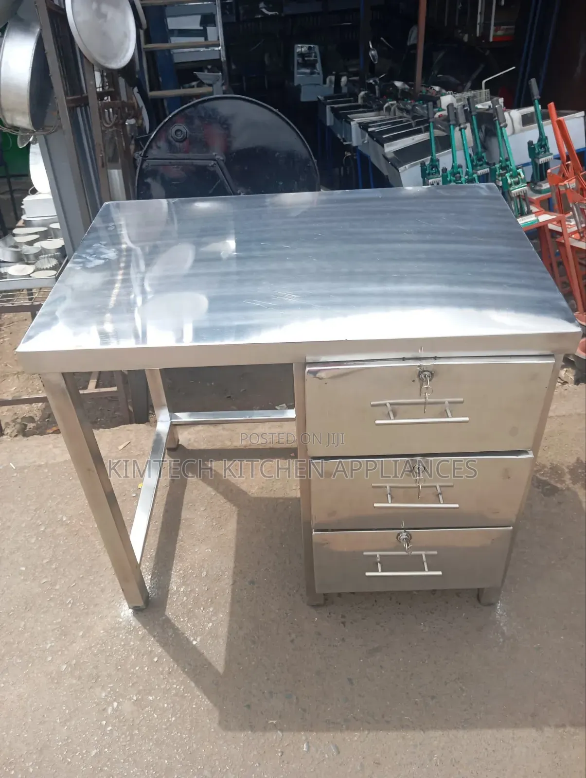 Stainless Steel Working Office Table