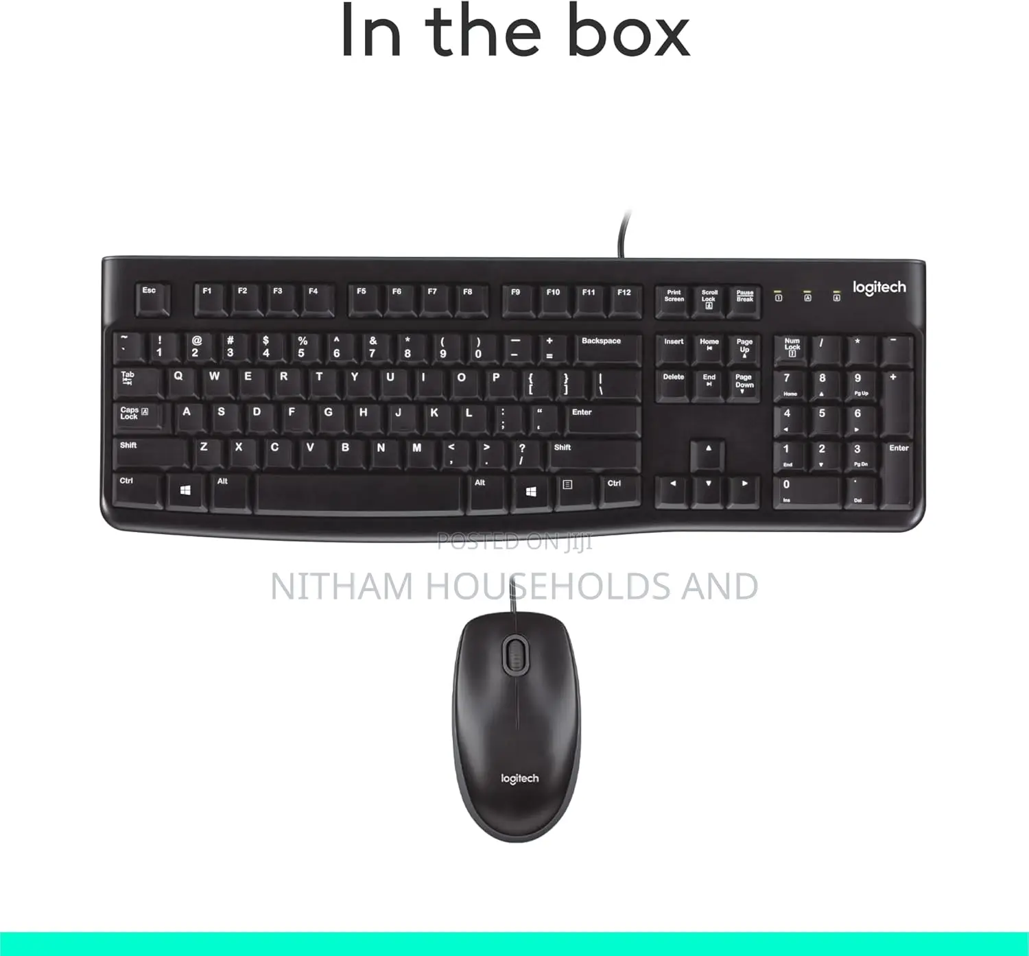 Logitech Mk120 USB Wired Keyboard and Mouse Combo