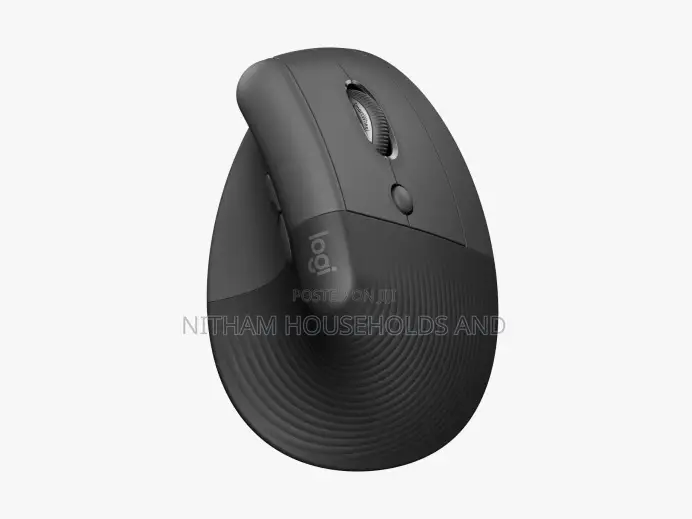 Logitech Lift Vertical Ergonomic Mouse, Wireless, Bluetooth