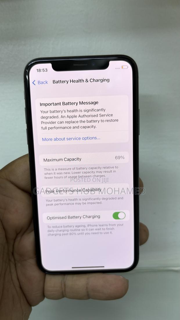 Apple iPhone X 64 GB Black - thumbnail 2