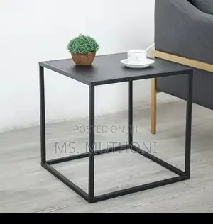 2-Piece Coffee Table End Table Set – Engineered Wood Metal