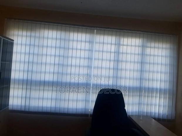 Plain White, Plain View, Office Vertical Window Blinds