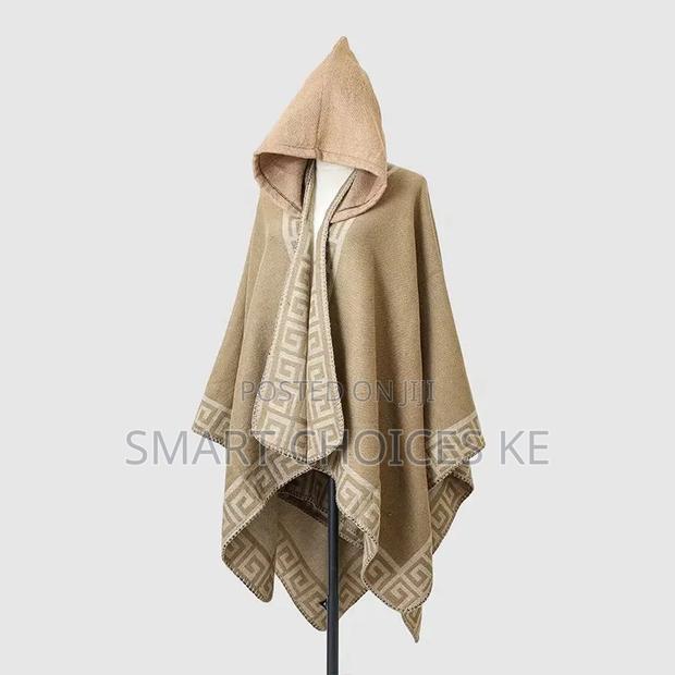 Women's Hooded Wrap Shawl/Poncho - thumbnail 3
