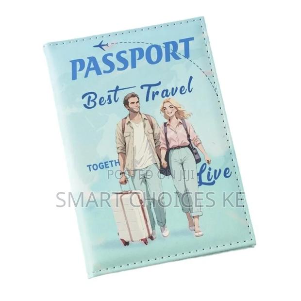 Stylish Synthetic Leather Passport Holder Wallet - thumbnail 2