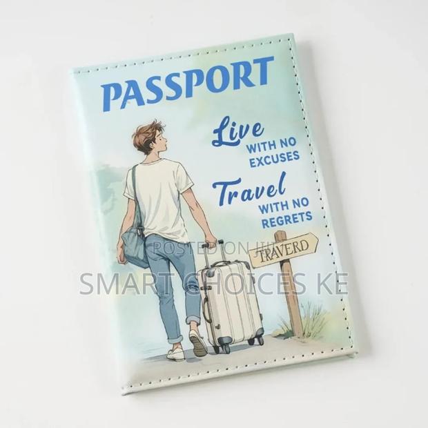 Stylish Synthetic Leather Passport Holder Wallet - thumbnail 4