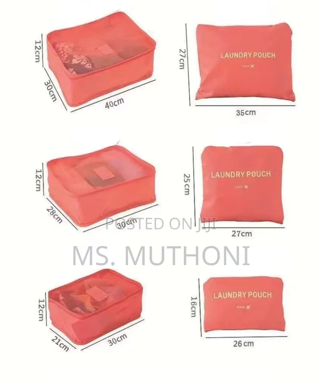 6 PCS Yuanmei Travel Pouch Organizers for Suitcases