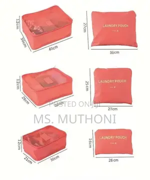 6 PCS Yuanmei Travel Pouch Organizers for Suitcases
