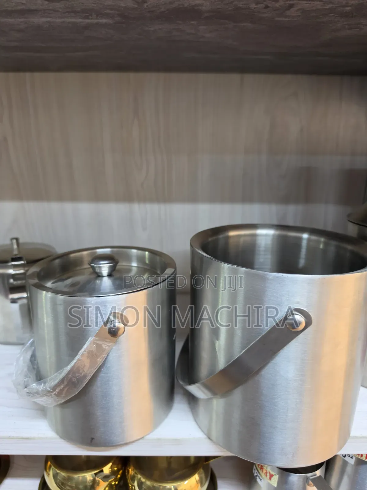 Double Layer Insulated Ice Cube Bucket With Lid