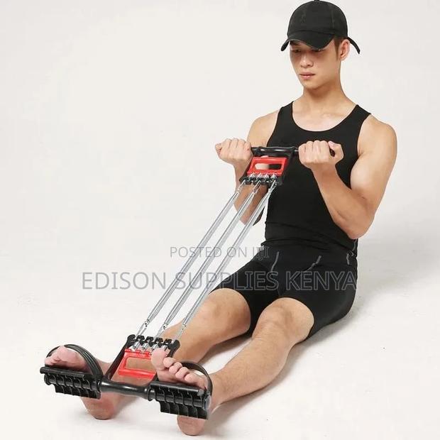 Tummy Trimmer Hand Gripper Chest Expander 3 in 1 Pull-Up Bars Spring