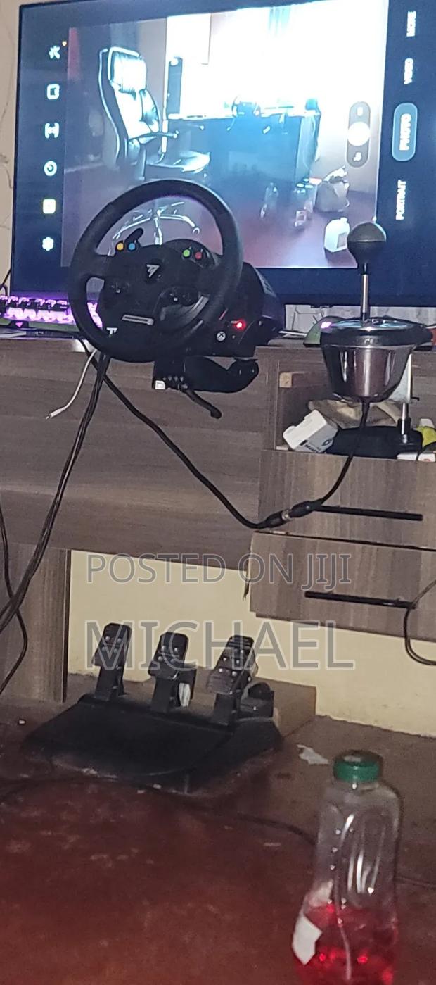 Thrustmaster Tmx Pro Gaming Wheel Setup With 3 Pedals And Gear Shifter