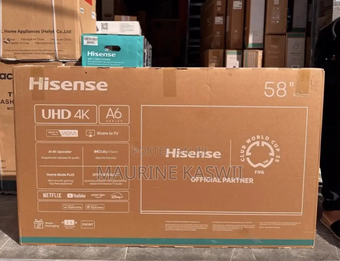 Hisense 58” Smart Tv Frameless-58a6k
