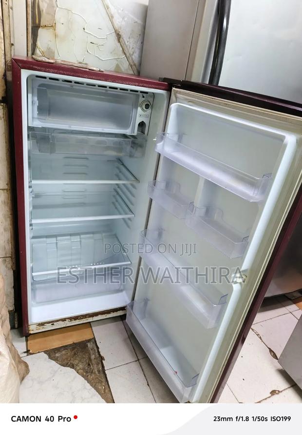Flowered Purple Single Door Fridge With No Dents - thumbnail 2