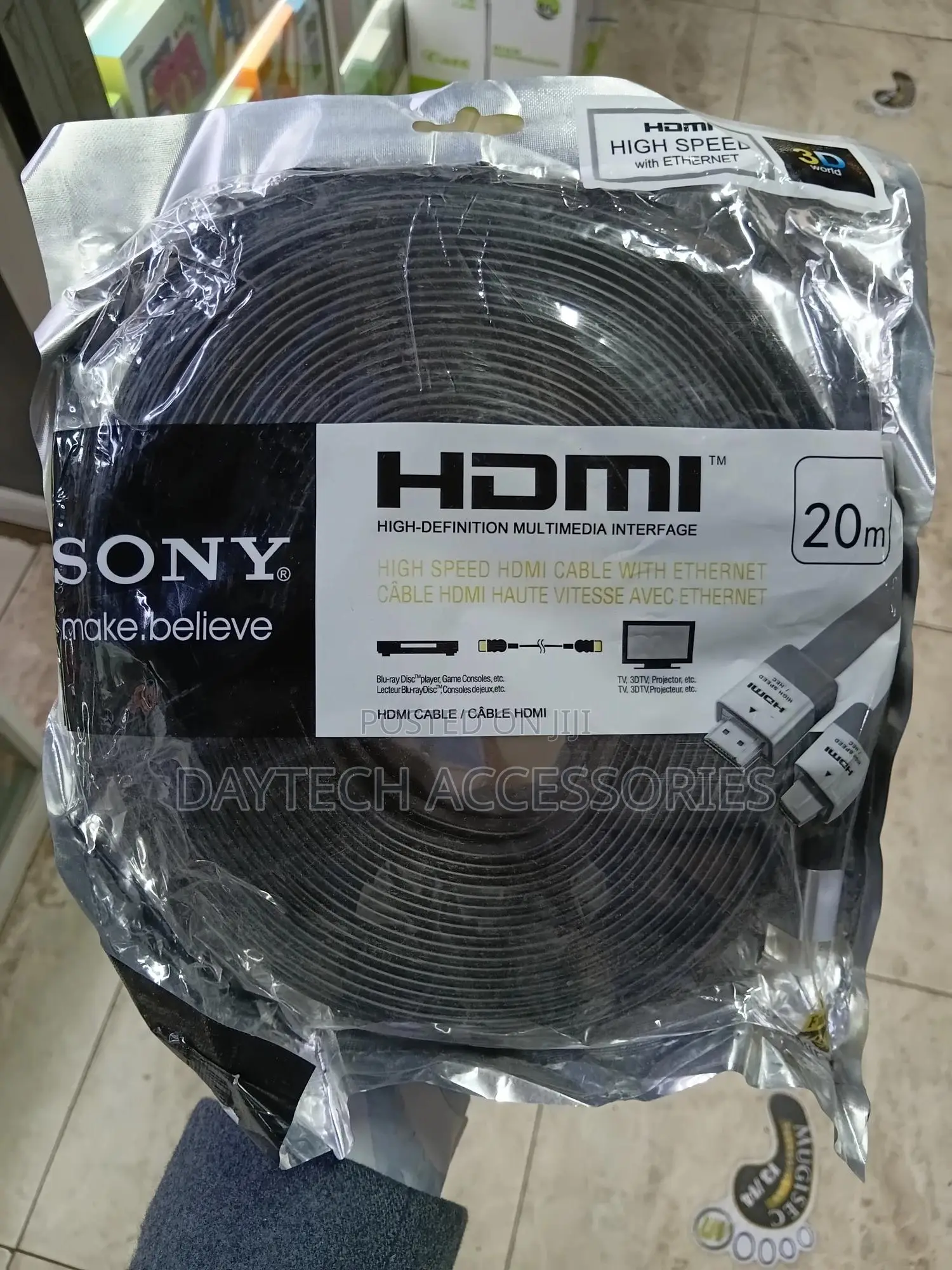 20m Flat High Speed Hdmi Male to Male 1.4 Cable