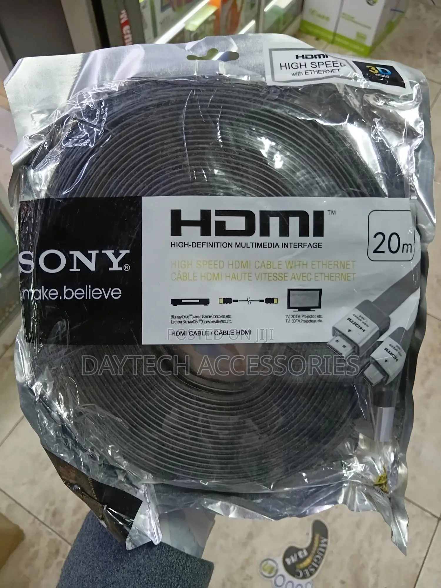 20m Flat High Speed Hdmi Male to Male 1.4 Cable