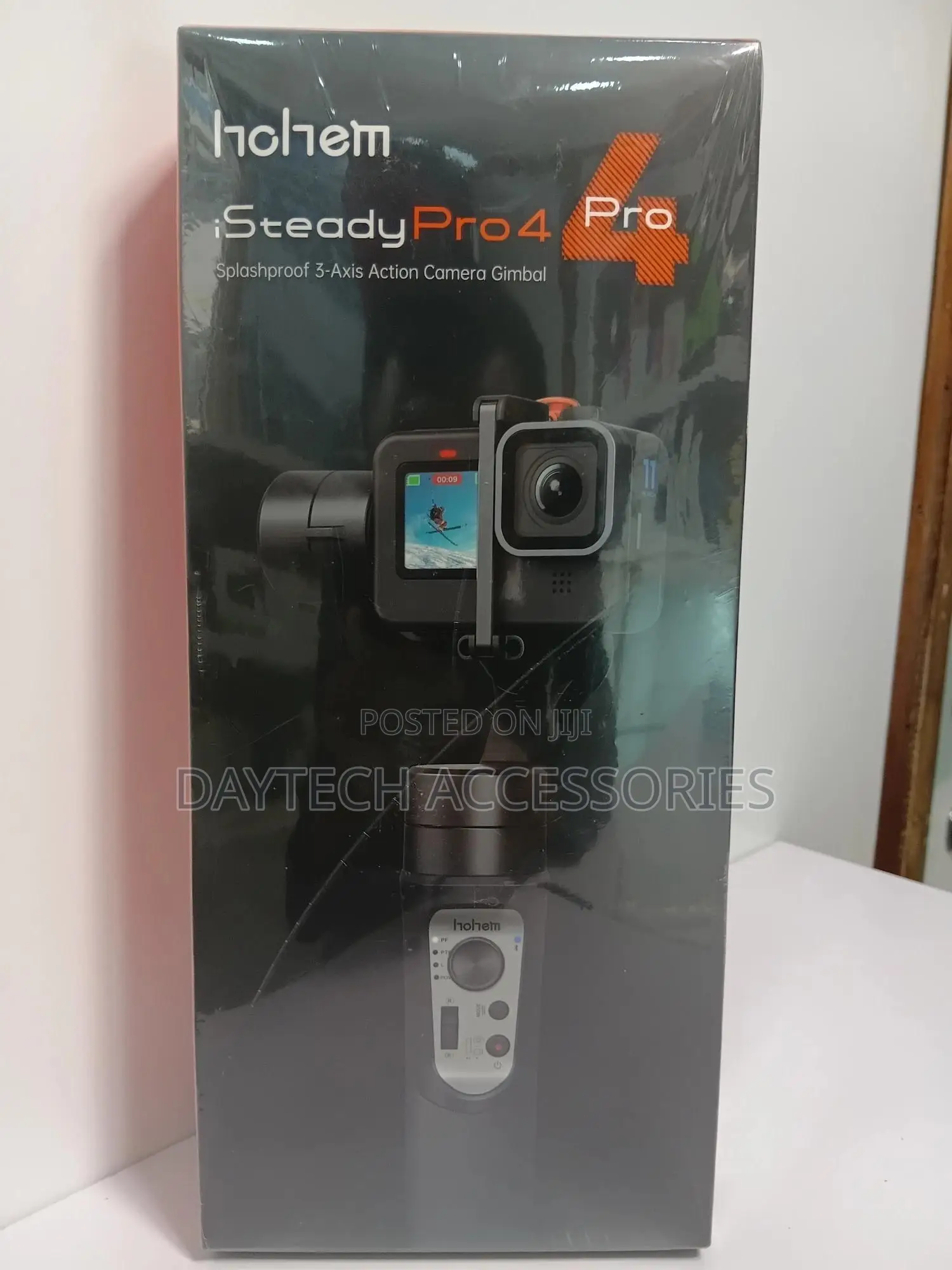 The Hohem Isteady Pro 4 3-Axis Action Camera Gimbal Stabilizer - Black