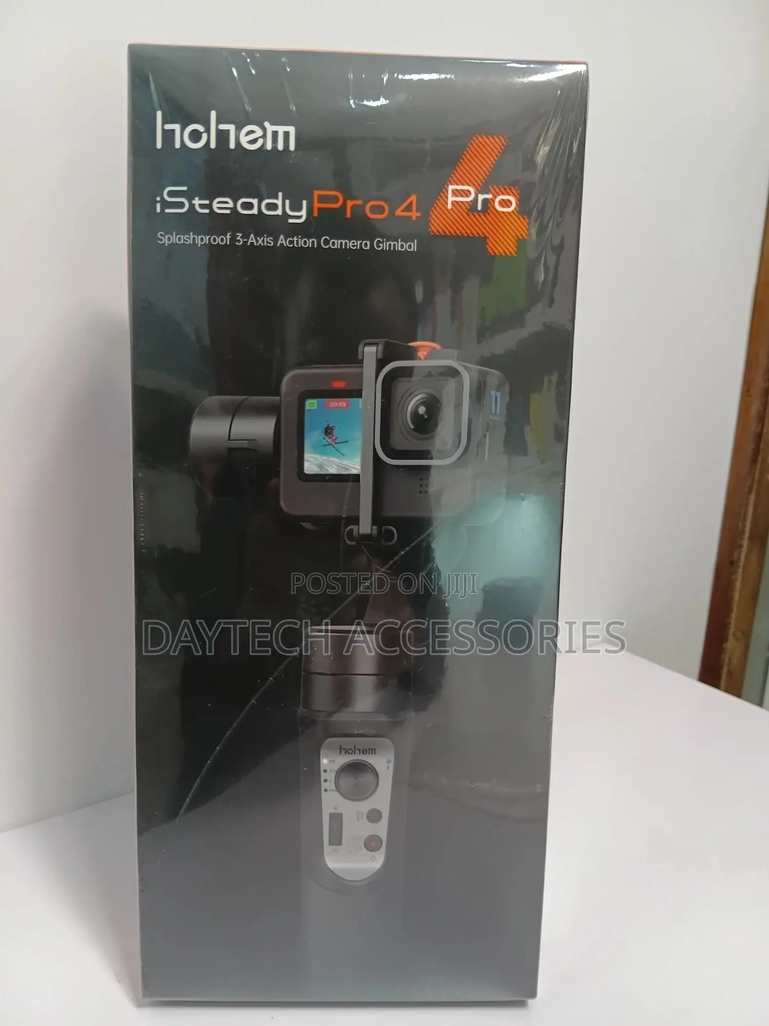The Hohem Isteady Pro 4 3-Axis Action Camera Gimbal Stabilizer - Black
