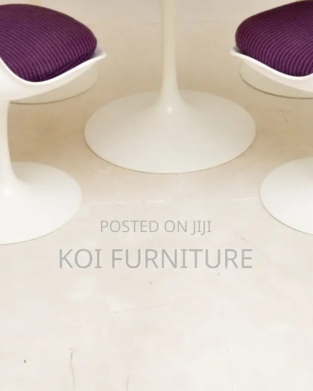 Coffee Table; Round Tulip Dining Marble Coffee Table