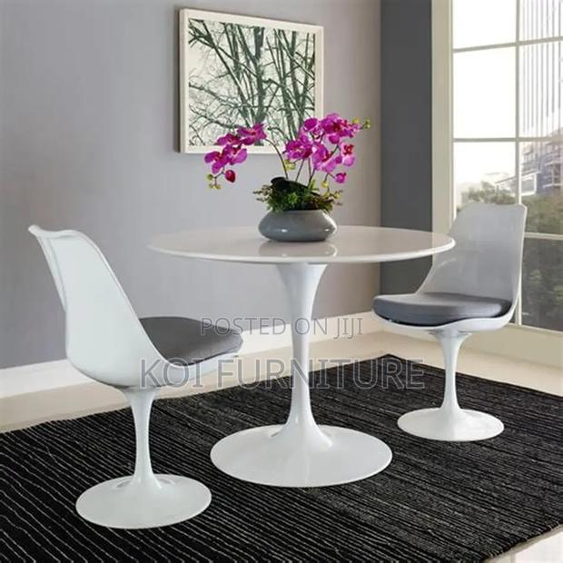 Coffee Table; Round Tulip Dining Marble Coffee Table - thumbnail 9