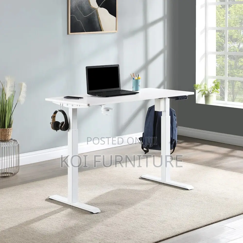 Office Desk; 1.2 Meters Electric Adjustable Home Office Desks