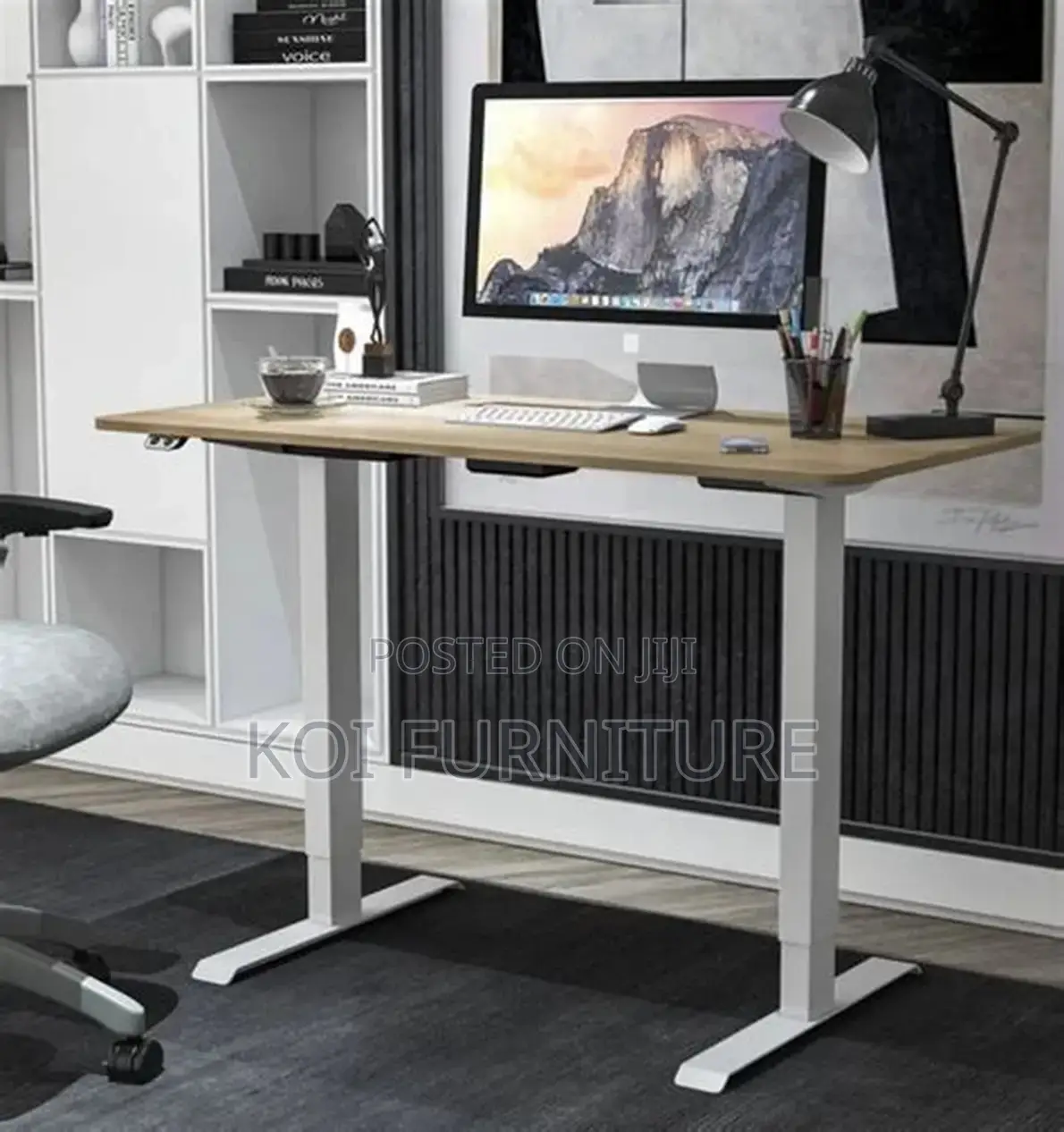 Office Desk; 1.2 Meters Electric Adjustable Home Office Desks