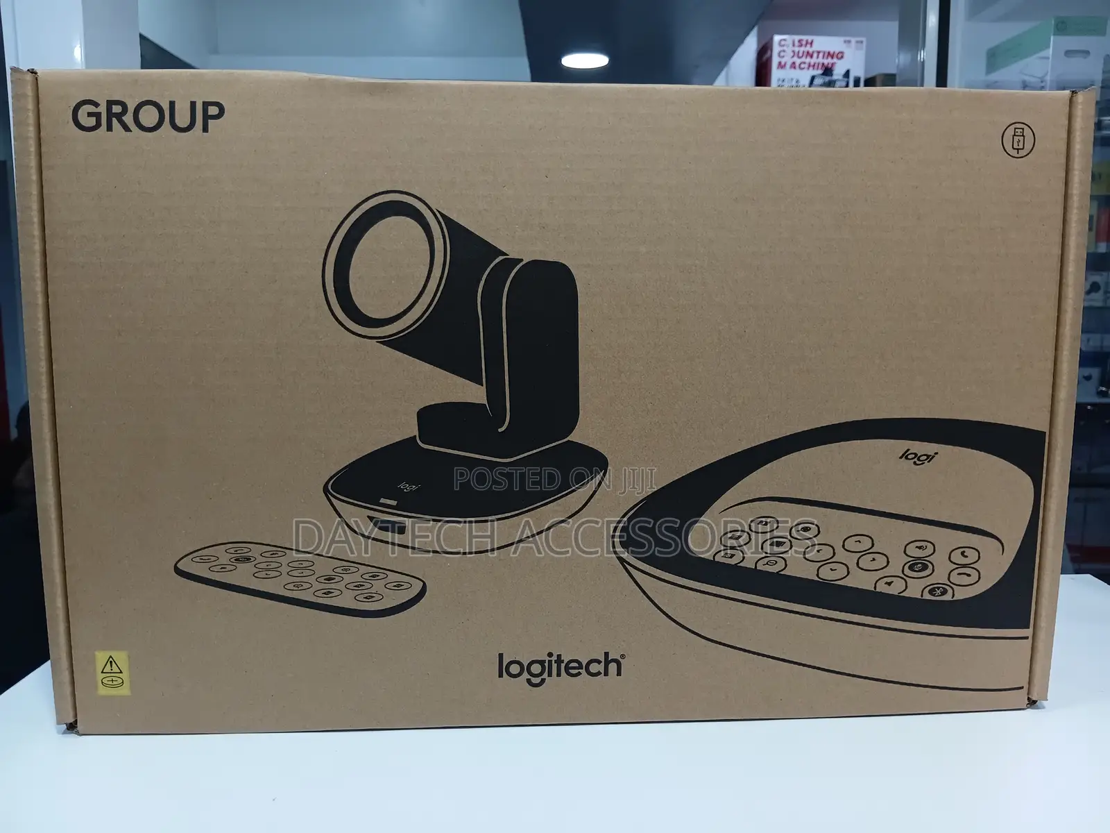 This Is a Logitech Group Video Conferencing System for Large Rooms.