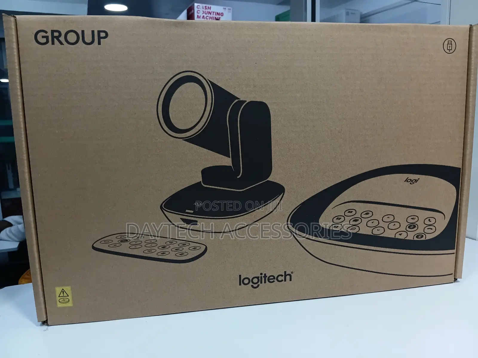 This Is a Logitech Group Video Conferencing System for Large Rooms.