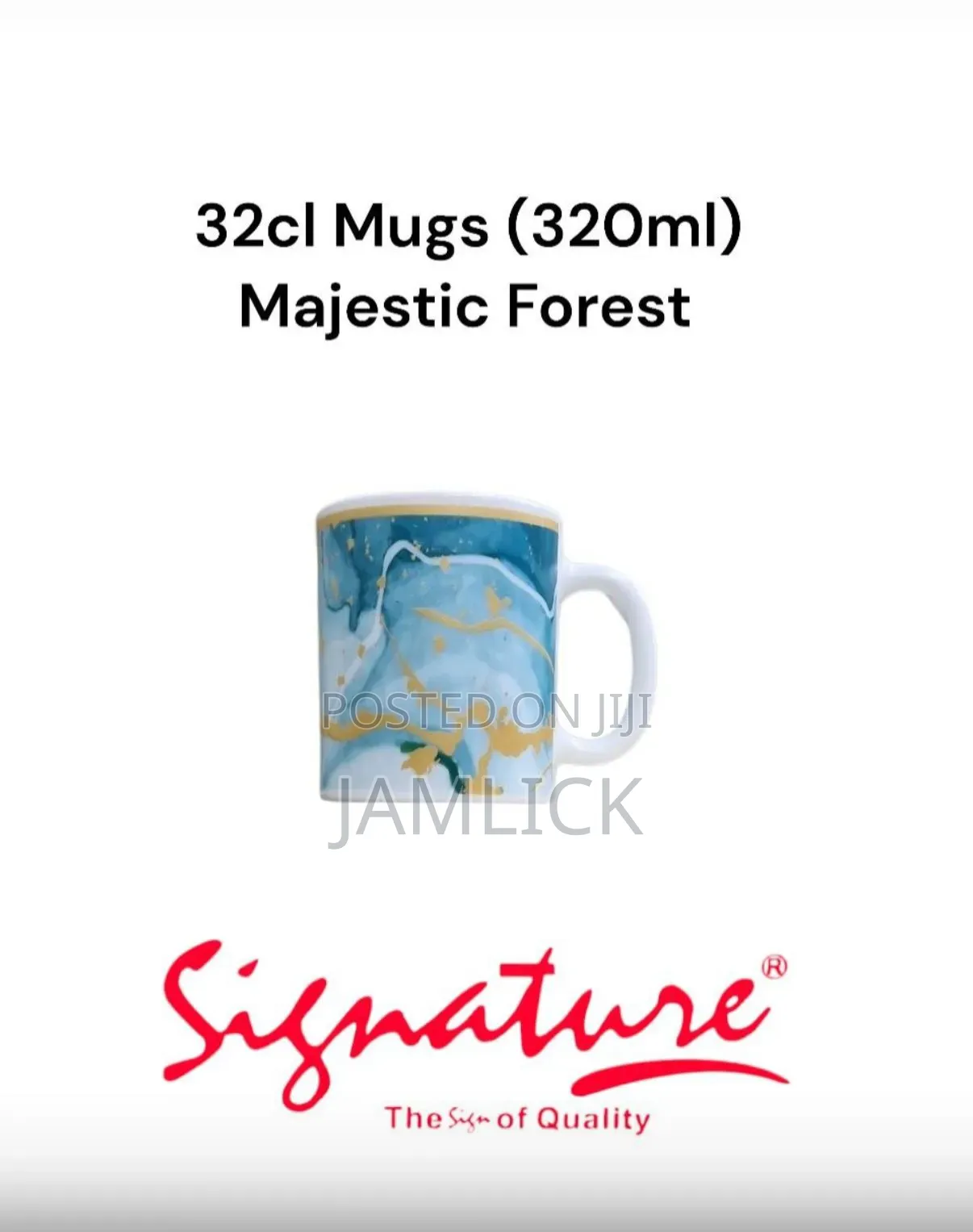 Forest Set of 6 Signature Cups - Js