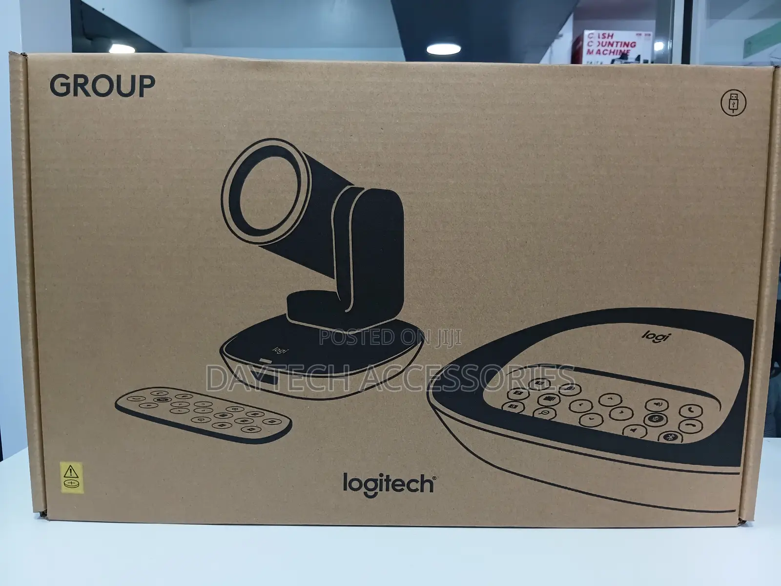 This Is a Logitech Group Video Conferencing System - Black