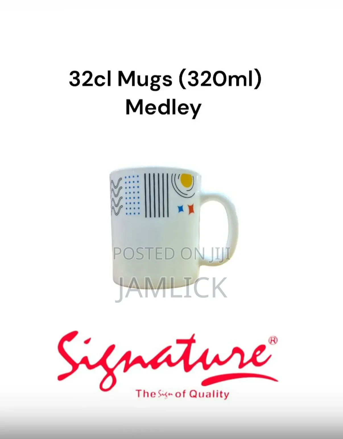 Medley Set of 6 Signature Cups - Js