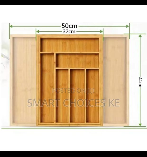Multifunctional Bamboo Drawer Organizer - thumbnail 7