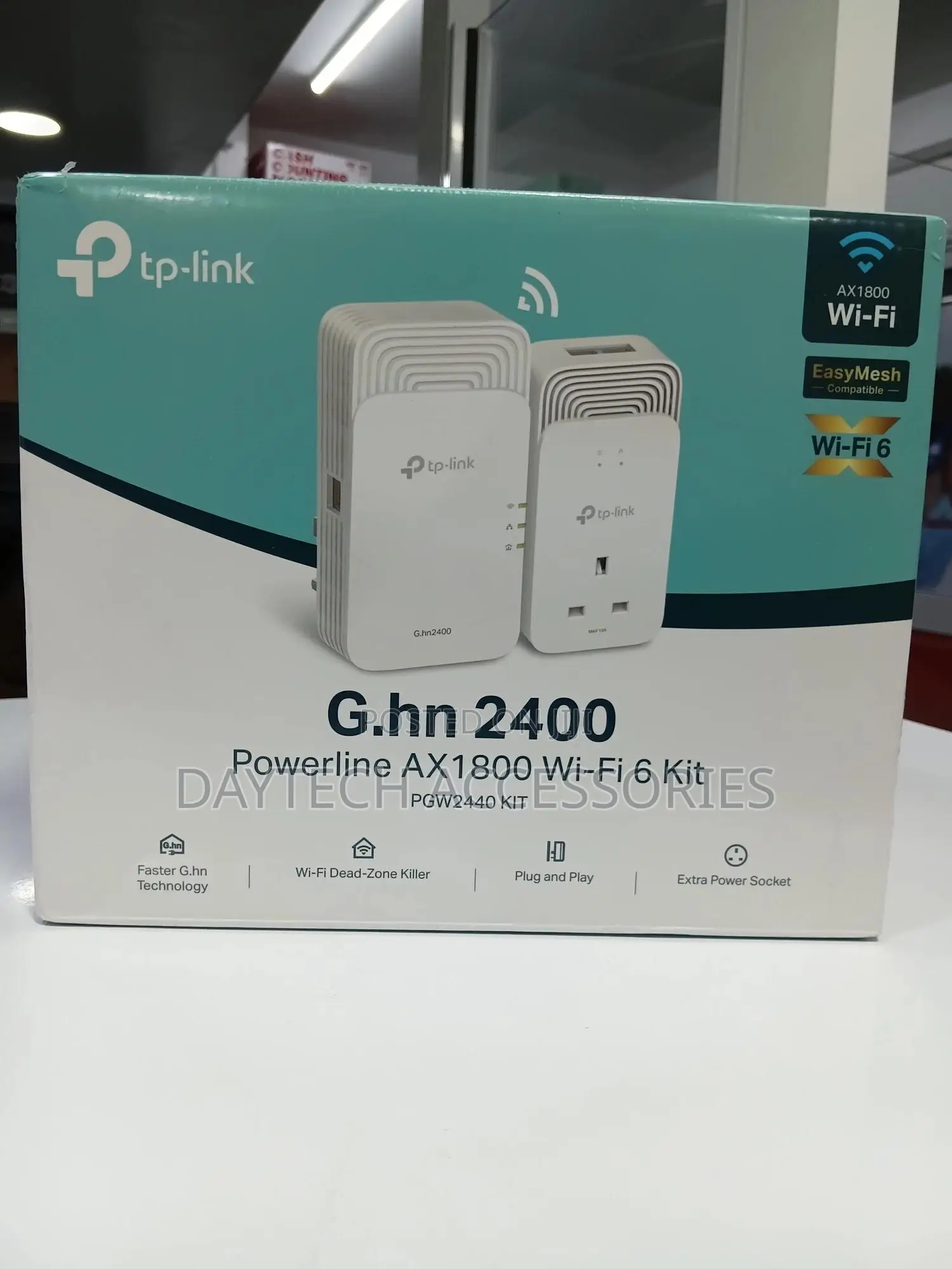 This Is a Tp-Link Pgw2440 Kit G.Hn2400 Powerline Ax1800 Wi-Fi 6 Kit.