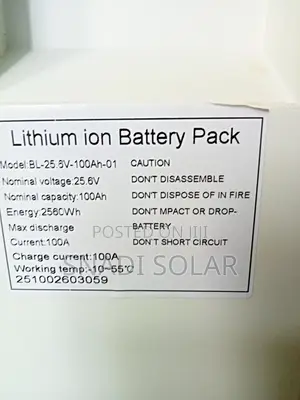 2.56kwh 24v 100ah Lithium Battery