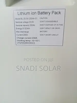 24v 200ah 5kwh Snadi Lithium Battery for Wall Mounting