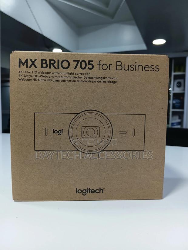 This Is a Logitech Mx Brio 705 for Business Ultra Hd Webcam Box. - thumbnail 2