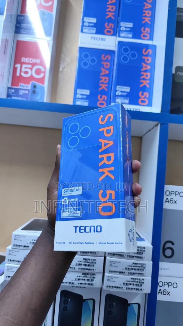 New Tecno Spark 50 128 GB Black - thumbnail 2