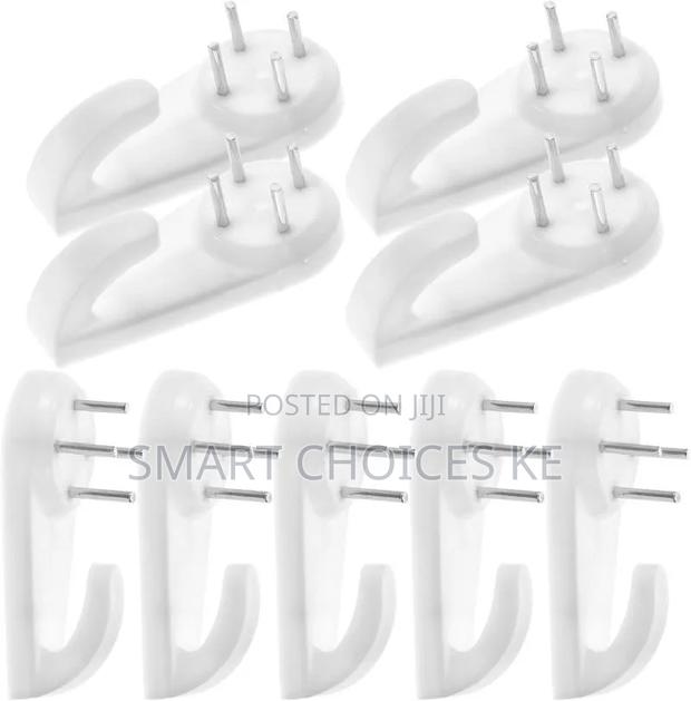 Multipurpose Big Size White Hooks Needle Like 10pc - thumbnail 2