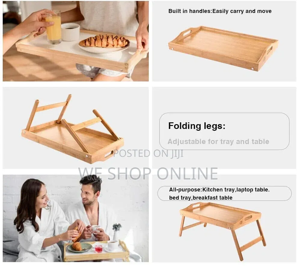 Foldable Bamboo Tray