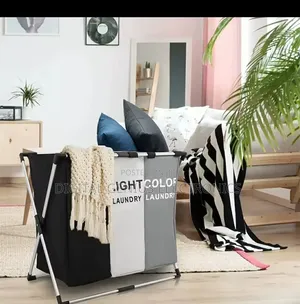 * Foldable Laundry Basket With Aluminium Frame