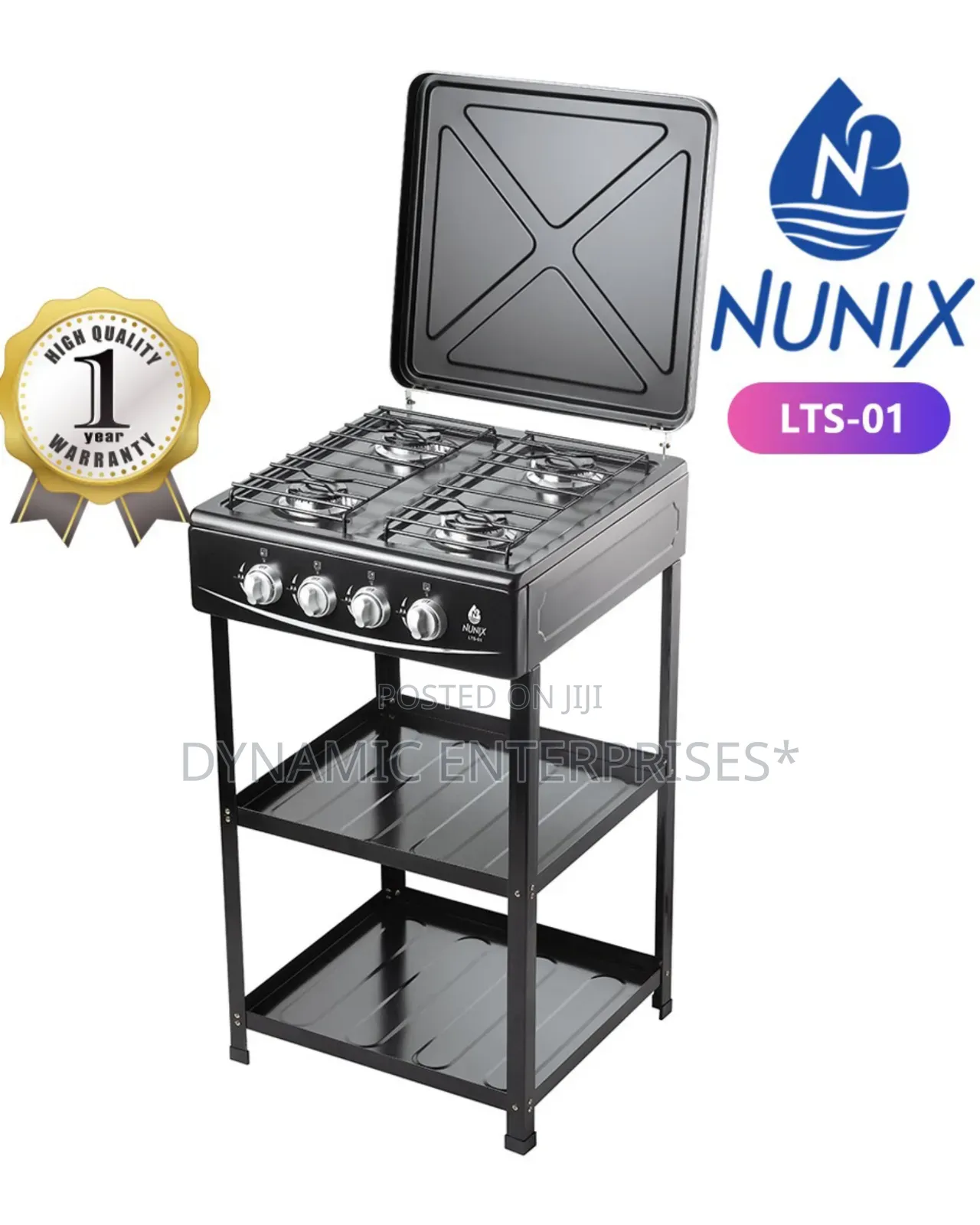 Nunix Full Gas Standing Cooker With Shelf