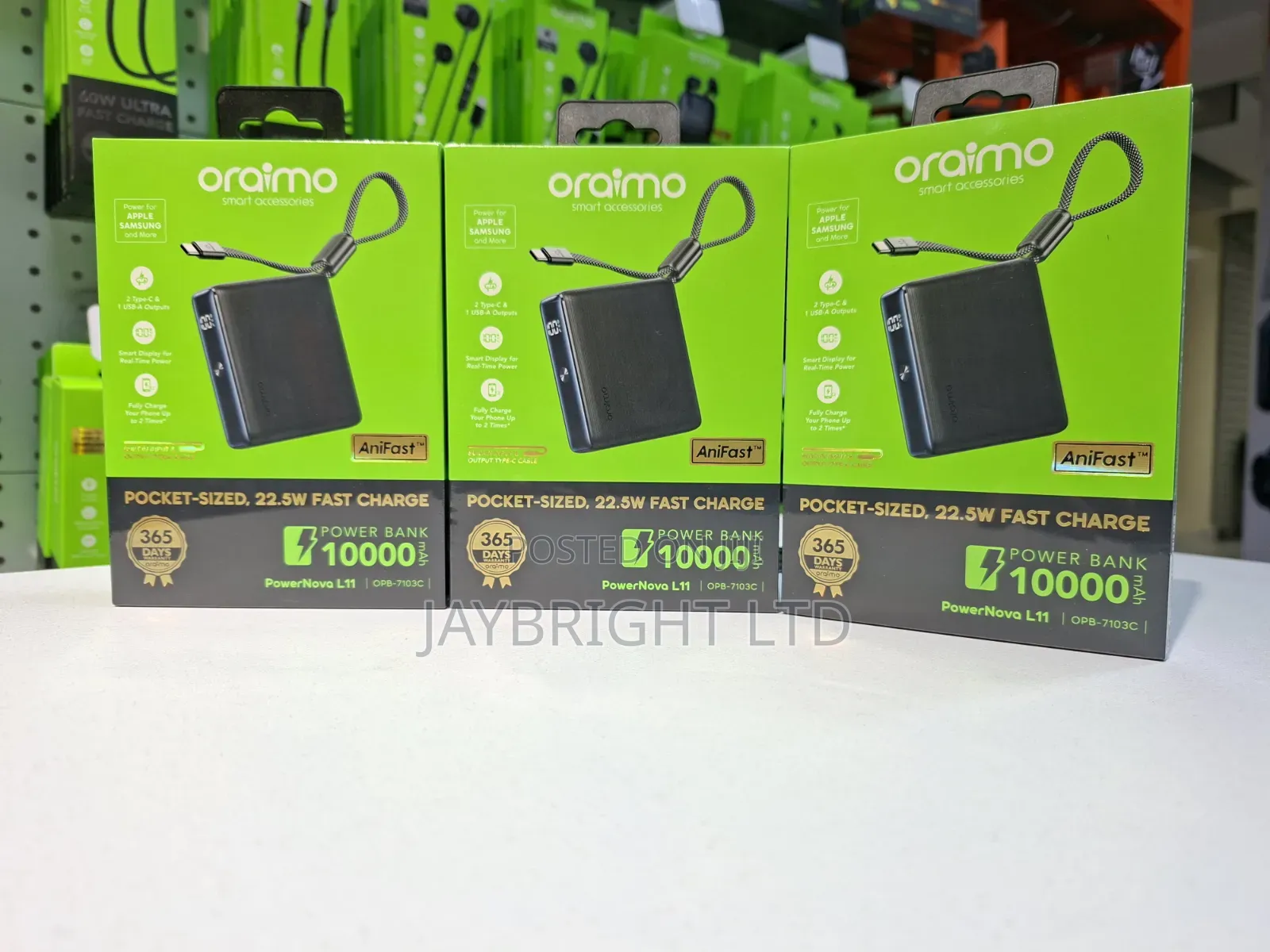 Oraimo Powernova L11 10000mah 22.5w Power Bank