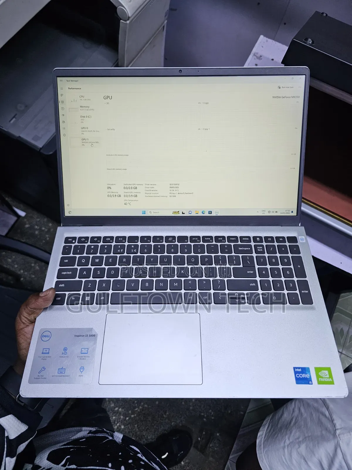 Laptop Dell Inspiron 15 8GB Intel Core i5 SSD 512GB
